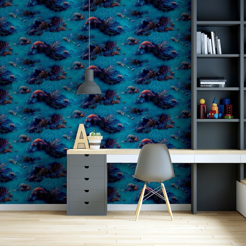 Arthouse Orlena Blue Under The Sea Wallpaper