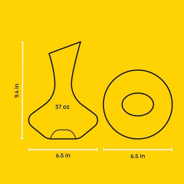 JoyJolt Lancia Red Wine Decanter - 37 oz - 40 oz