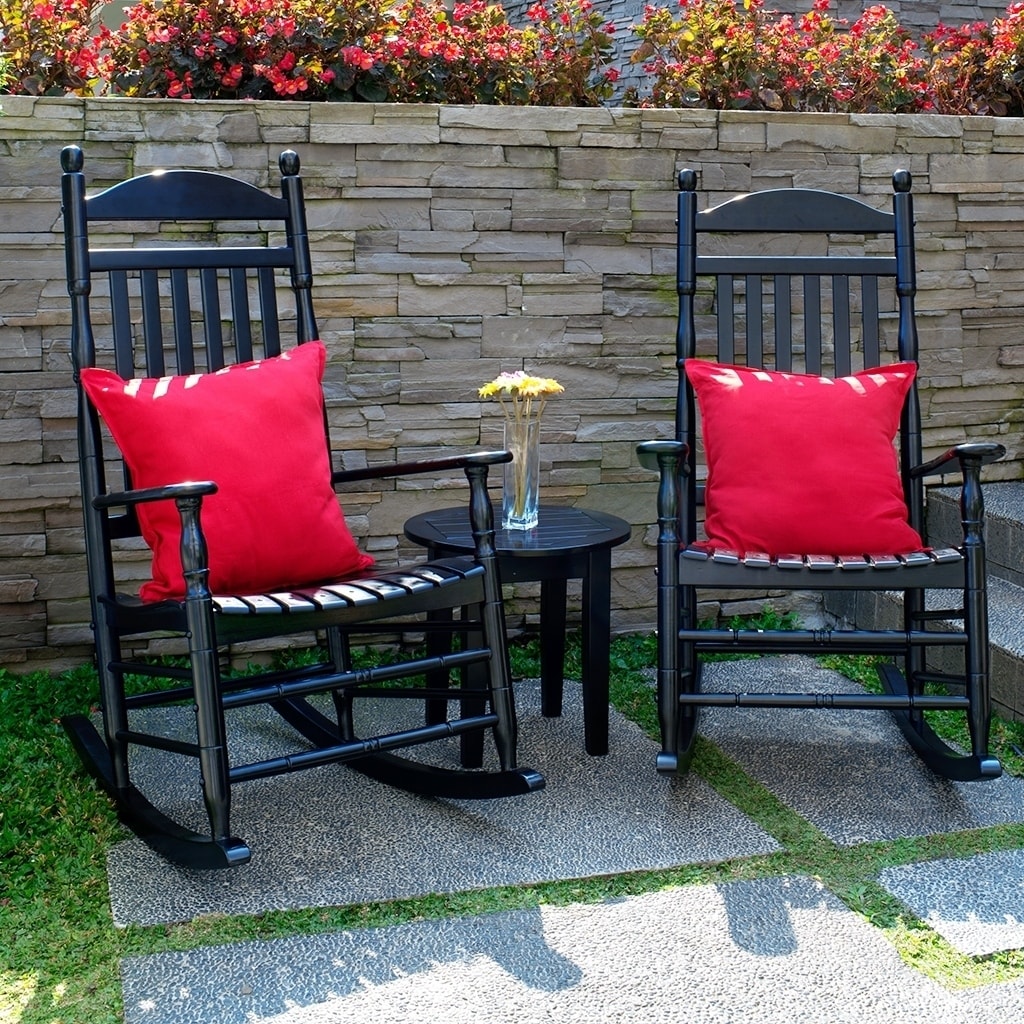Alston wood 2025 porch rocking chair