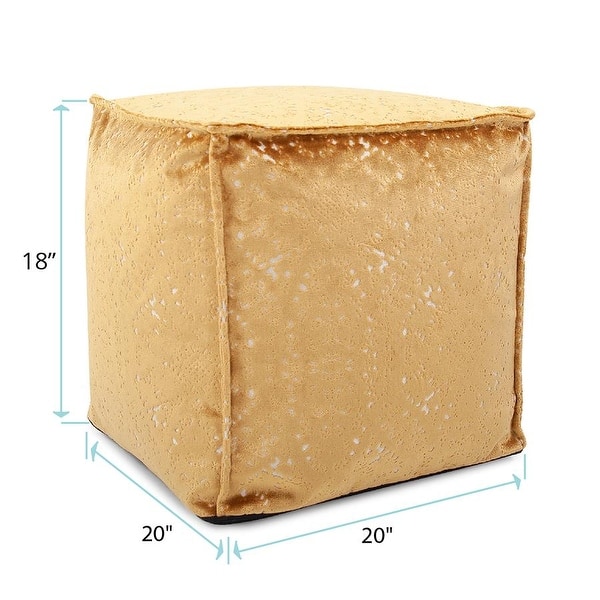 Allan Andrews Square Pouf Pasini Gold