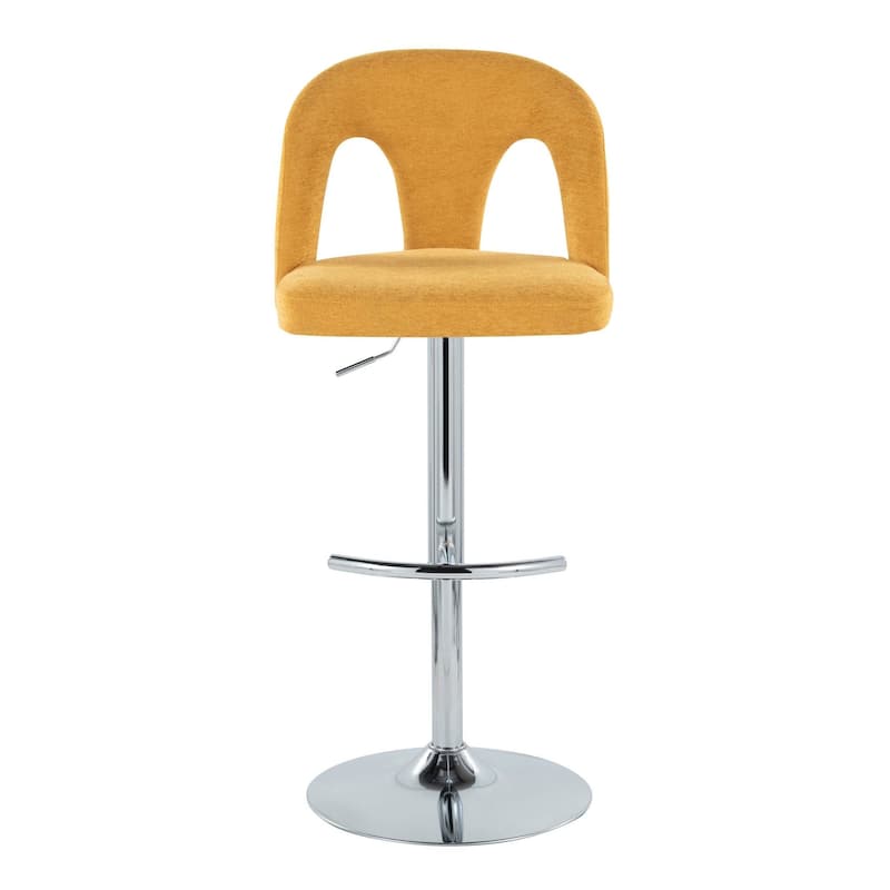Ava Upholstered Adjustable Barstool - Set of 2