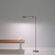preview thumbnail 13 of 36, Brightech Leaf 53 in. Industrial 3-Way Dimming LED Floor Lamp with Brass Metal Empire Shade