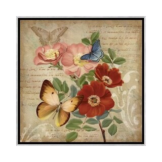 iCanvas "Butterfly Botanical I" by Conrad Knutsen Framed - Bed Bath ...