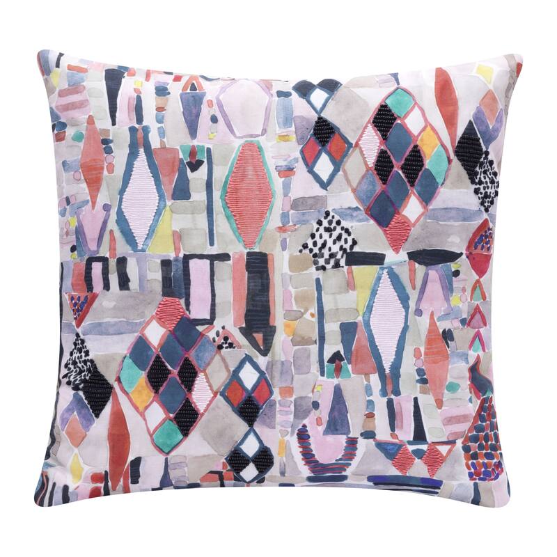 Sevita Stacy Garcia Modern Abstract Handmade Decorative Throw Pillow - 20" x 20"