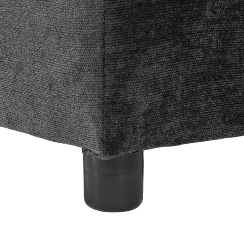 85.4" Chenille Modular Sectional Sofa with Ottoman and USB Ports - U/L-Shaped Convertible Design