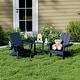 preview thumbnail 38 of 58, Shoreside Kids Outdoor Poly Adirondack Chair with Side Table 3-Piece Set