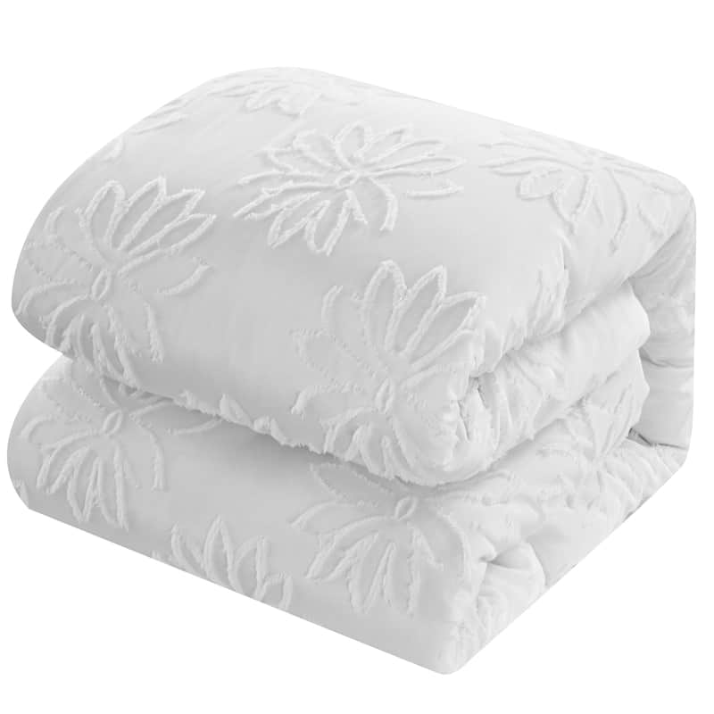 3D Floral Pattern Lannie 7 Piece Comforter Set by Nanshing
