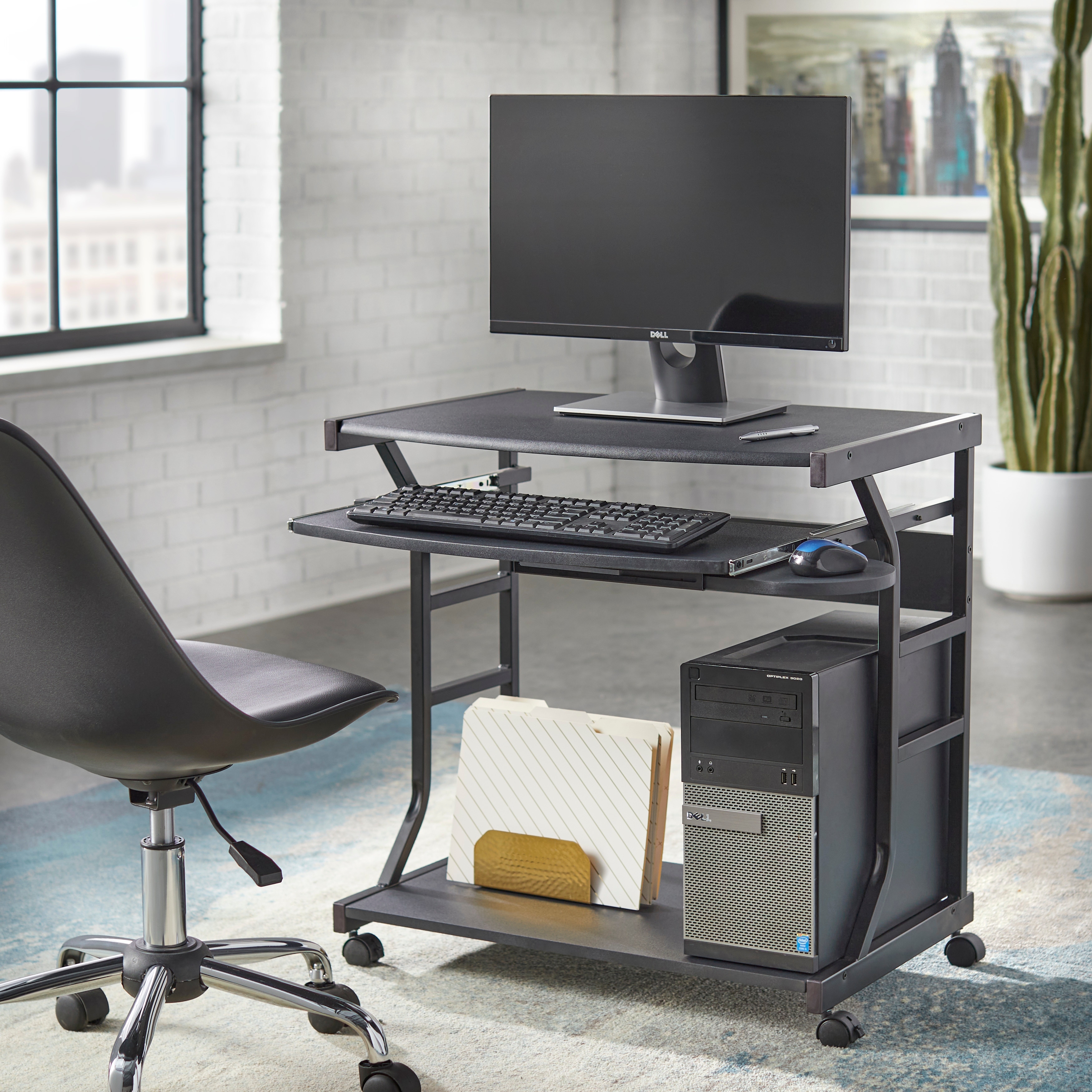 Rolling shop pc desk