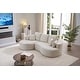 preview thumbnail 9 of 7, Christopher Knight Home - 106'' Cloud Curved Sectional Sofa with Right Chaise Lounge and Ultra-Soft Foam Comfort