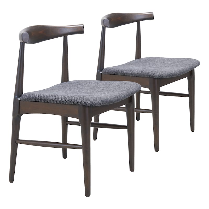 Tuzka Dining Chair Gray & Espresso