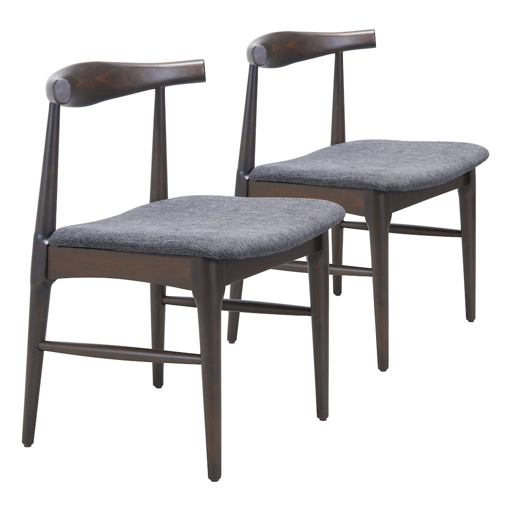 Tuzka Dining Chair Gray & Espresso