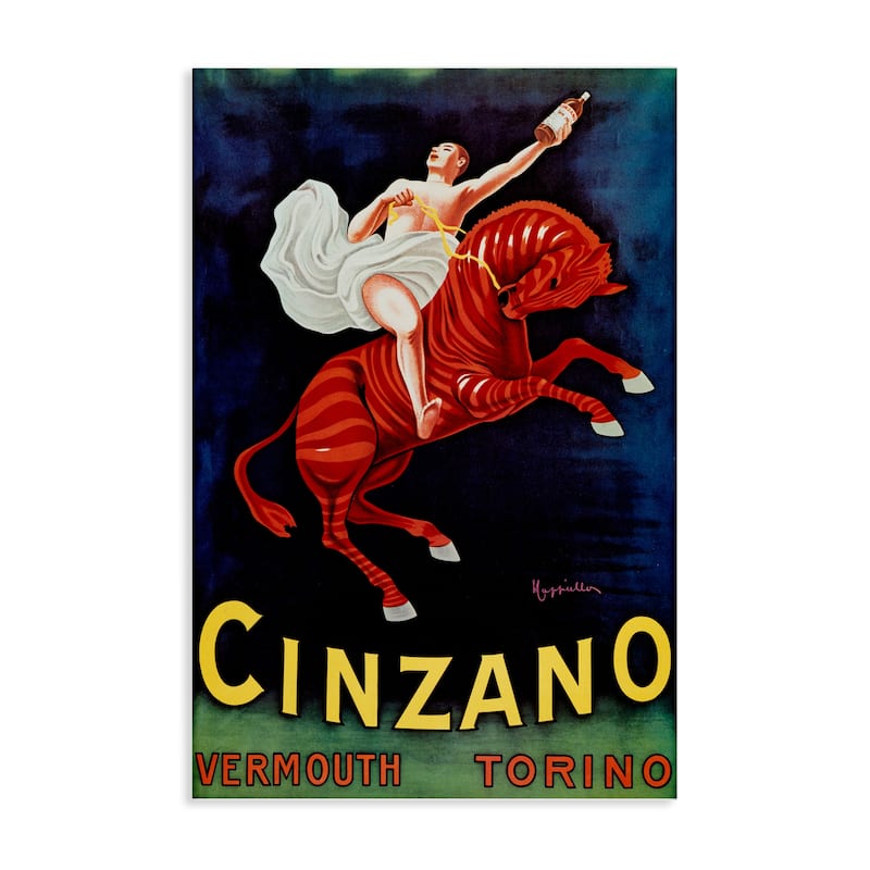 Stupell Cinzano Wine Advertisement Canvas Wall Art Design By Marcus Jules - 20 x 30