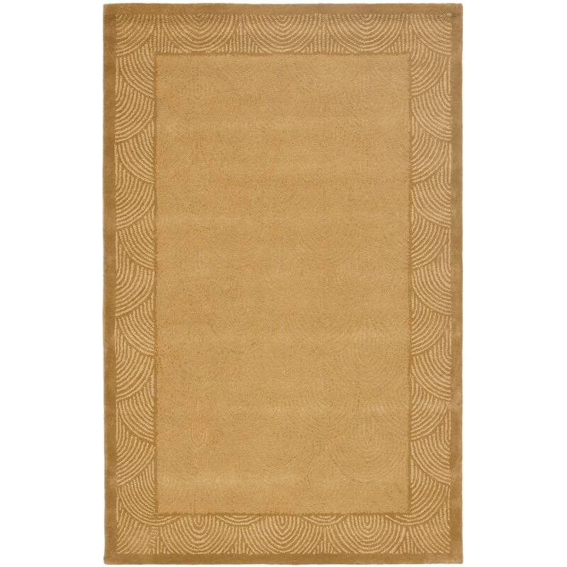 SAFAVIEH Handmade Soho Thieu Sunrise N.Z. Wool Rug - 5' x 8' - Gold - Rectangle