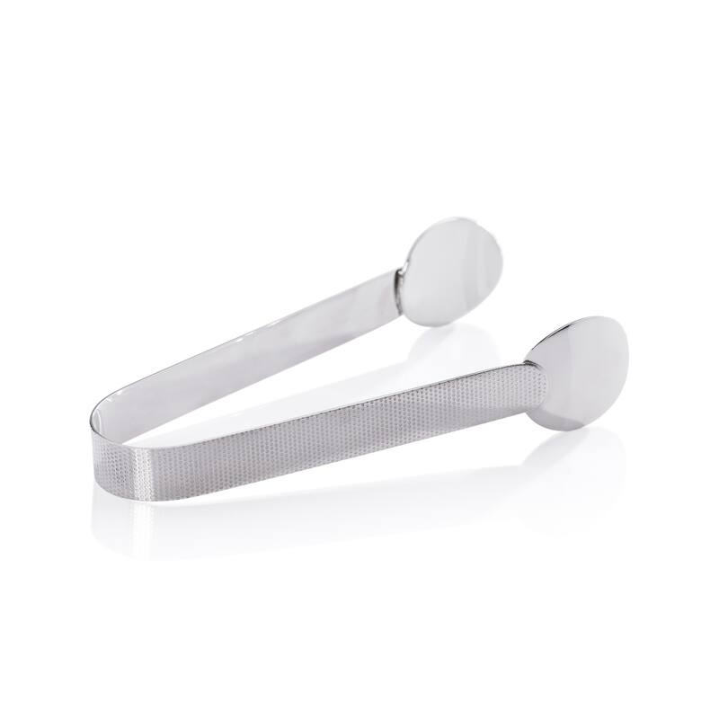 Spiga Textured Ice Tong - Nickel