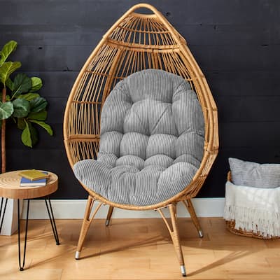 Humble + Haute Indoor Soft Corduroy Egg Chair Cushion (Cushion Only)