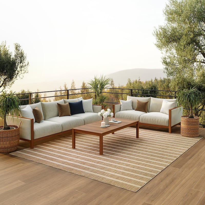 Nourison Positano Indoor/Outdoor Striped Area Rug
