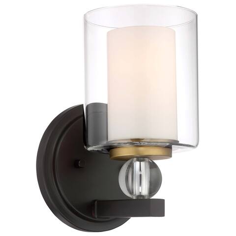 Studio 5 Painted Bronze W/Natural Brush 1 Light Bath By Minka Lavery
