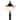 Atlas 1 Light Matte Black + Textured Gold Outdoor Post - 20.75