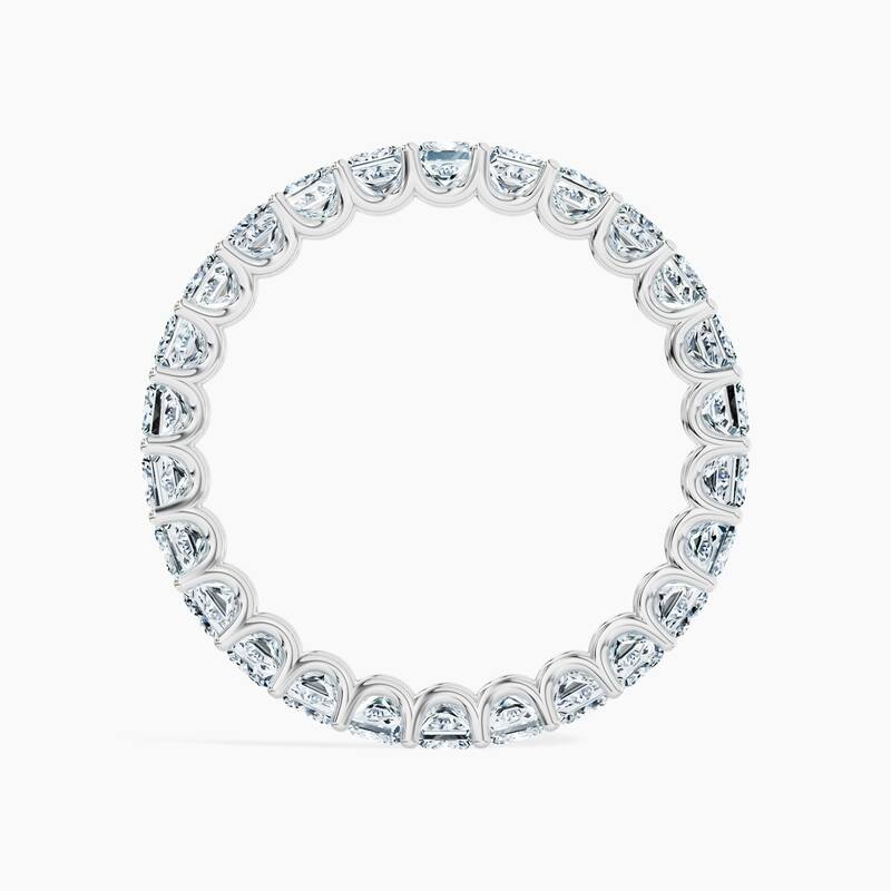 Auriya 14k Gold Princess Lab Grown Diamond Eternity Band 2.60 - 11.25 ct. tw. (F-G, VS)