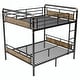 preview thumbnail 10 of 26, Metal Bunk Bed, Industrial Detachable Bunkbeds with Safety Guard Rails for Teens