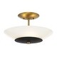 preview thumbnail 1 of 1, Minka Lavery 1703 Bax 3 Light 14" Wide Semi-Flush Mount Ceiling
