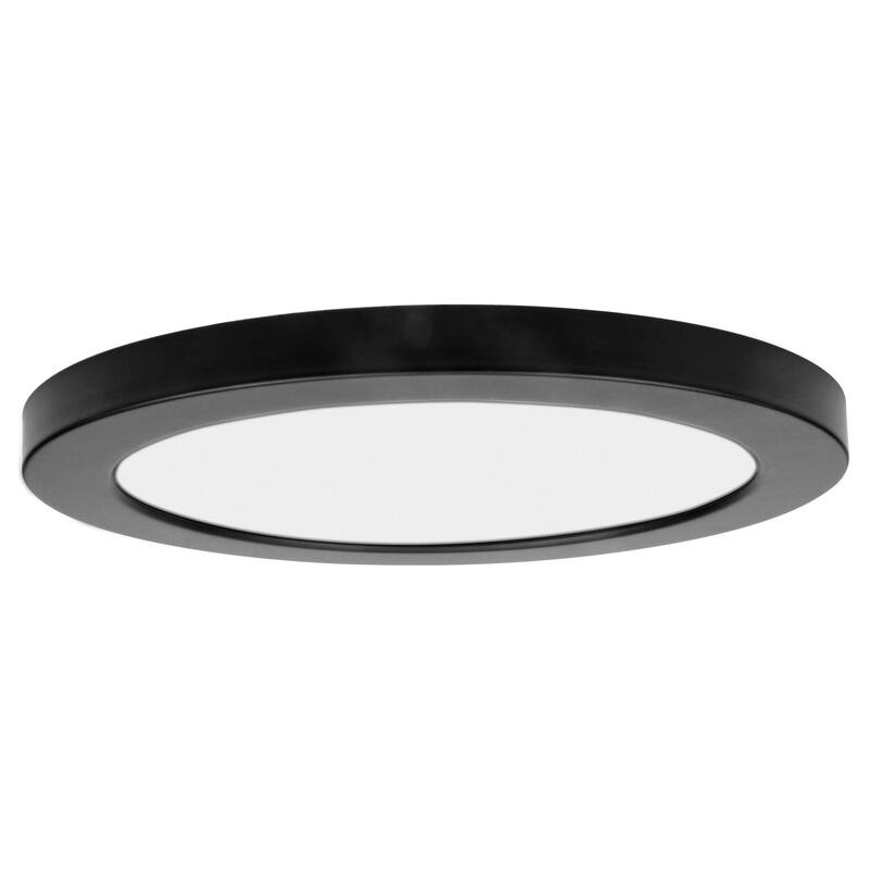 ModPLUS 3CCT 12" LED Flush Mount Light. - Black