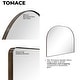preview thumbnail 26 of 31, TEHOME Dezerae Large Arch Mirror for Mantel, 40'' W x 32'' H