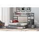preview thumbnail 14 of 16, Twin over Twin/King Bunk Bed with Twin Size Trundle, Extendable Bunk Bed