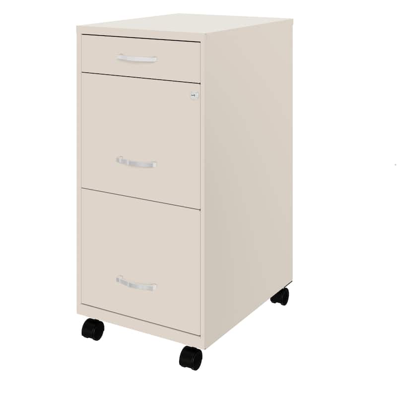 Space Solutions 18" Deep 3 Drawer Metal File Cabinet
