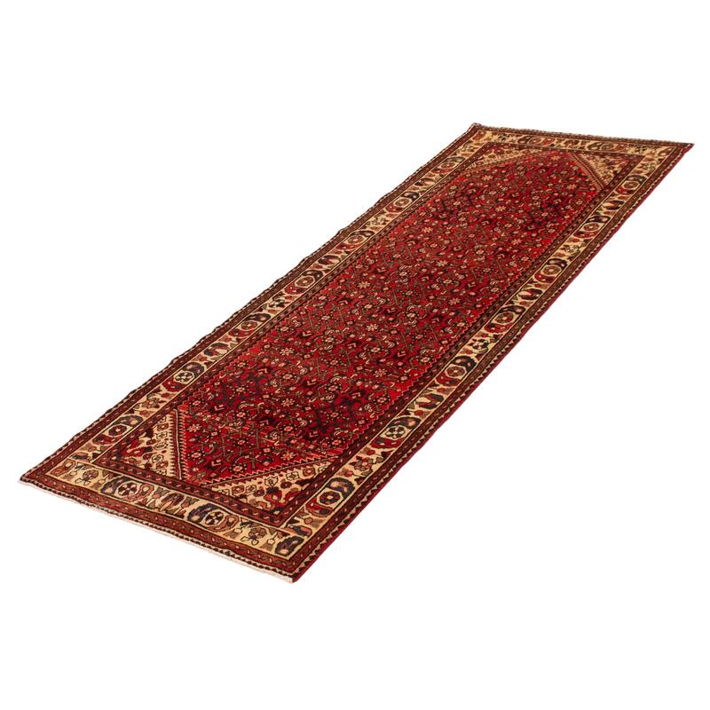 ECARPETGALLERY Hand-knotted Andelz Red Wool Rug - 3'7 x 10'3