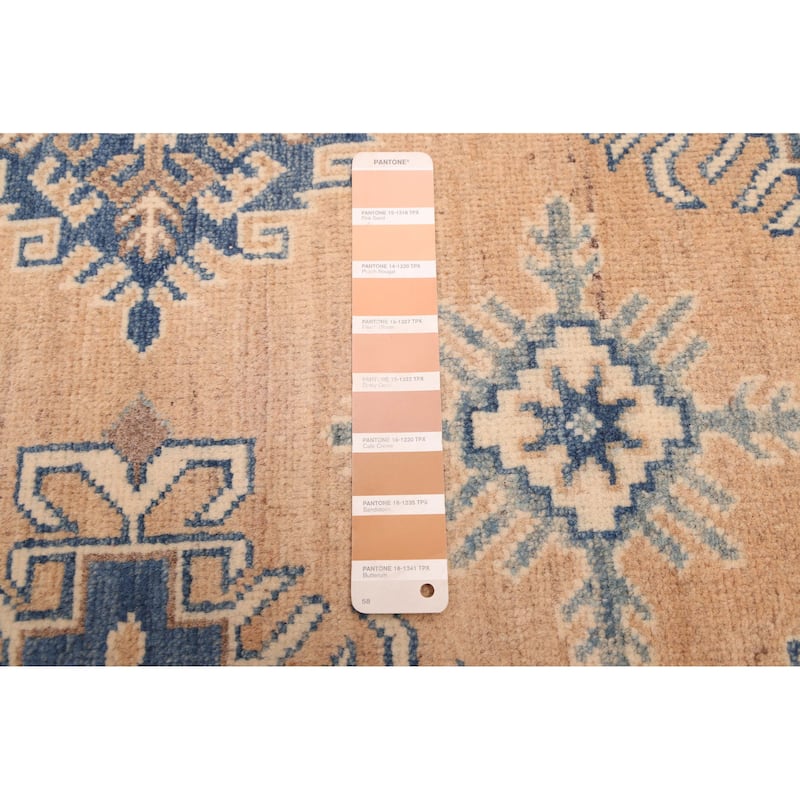 ECARPETGALLERY Hand-knotted Finest Ghazni Tan Wool Rug - 9'10 x 13'7