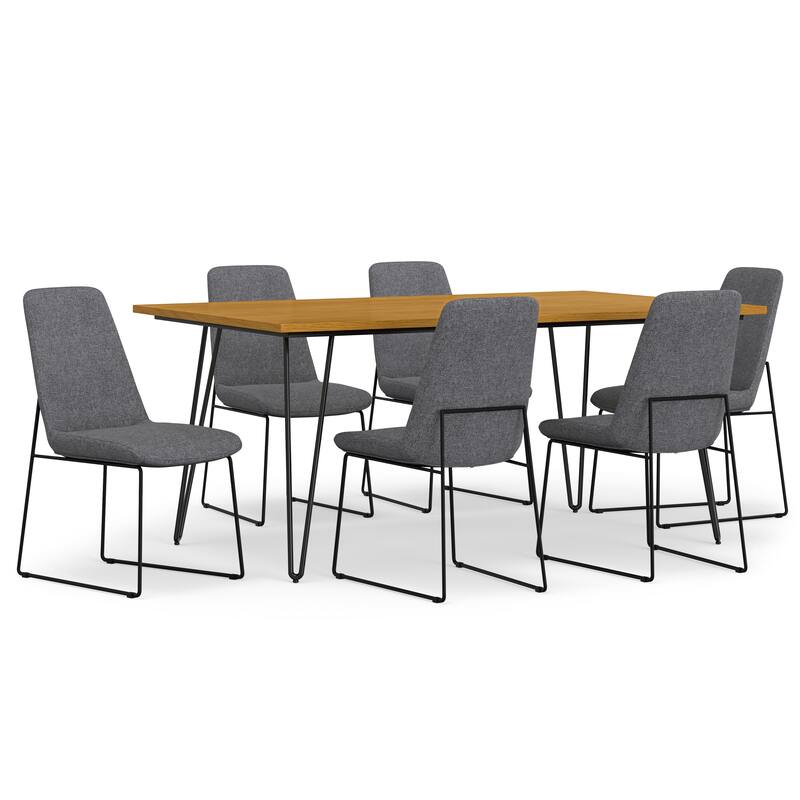 Simpli Home Corina / Hunter 7-Piece Dining Set
