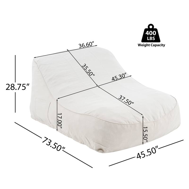 Christopher Knight Home - Hilary Modern Outdoor Upholstered Bean Bag with Storage