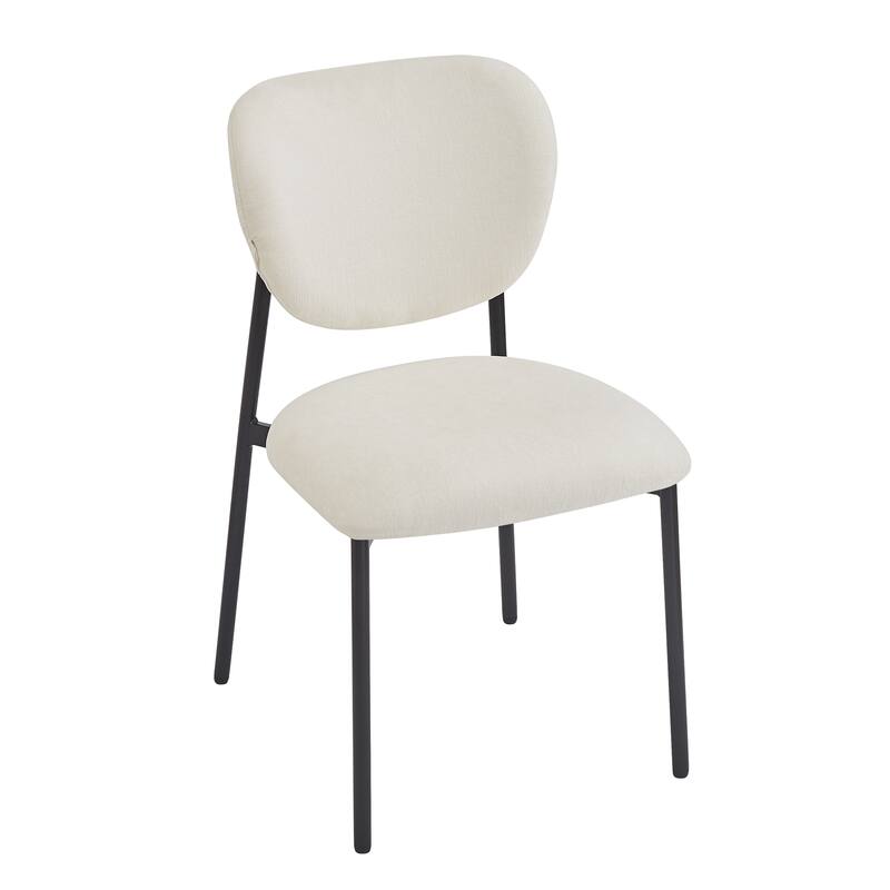 Ombria Ombria Upholstered Dining Chairs Set, Iron Frame by Christopher Knight Home