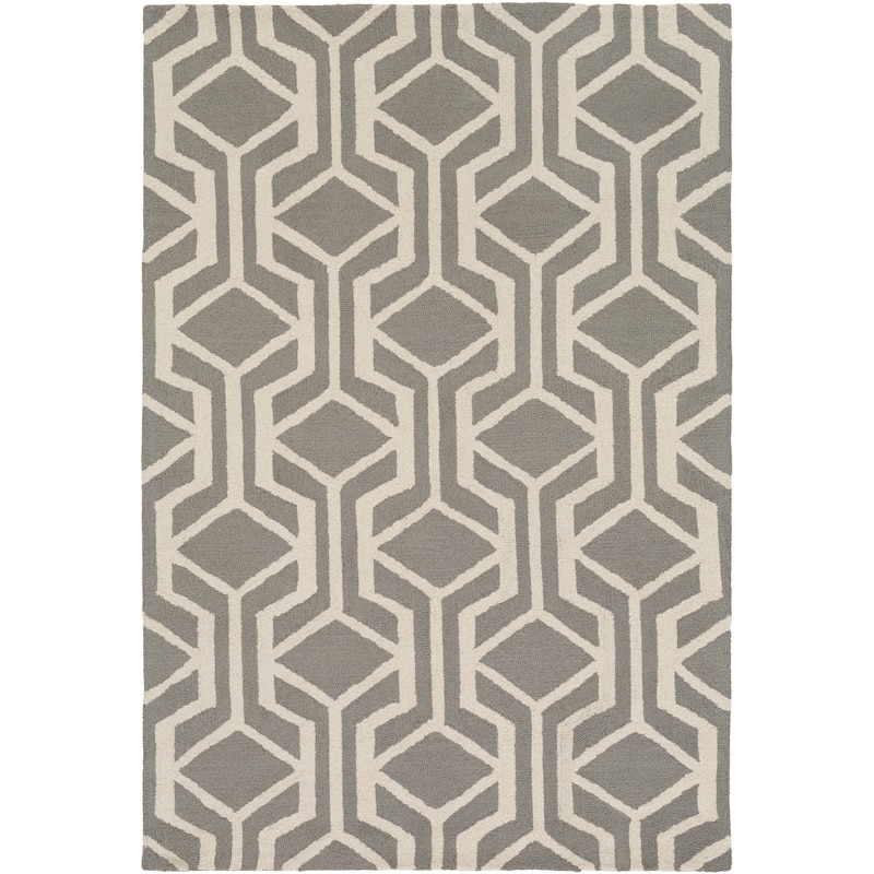 Pass Hand-Tufted Retro Geometric Wool Rug (7'6 x 9'6)