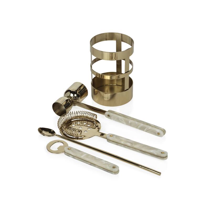 Islington 5-Piece Bar Tool Set - 3.5" x 3.5" x 10"