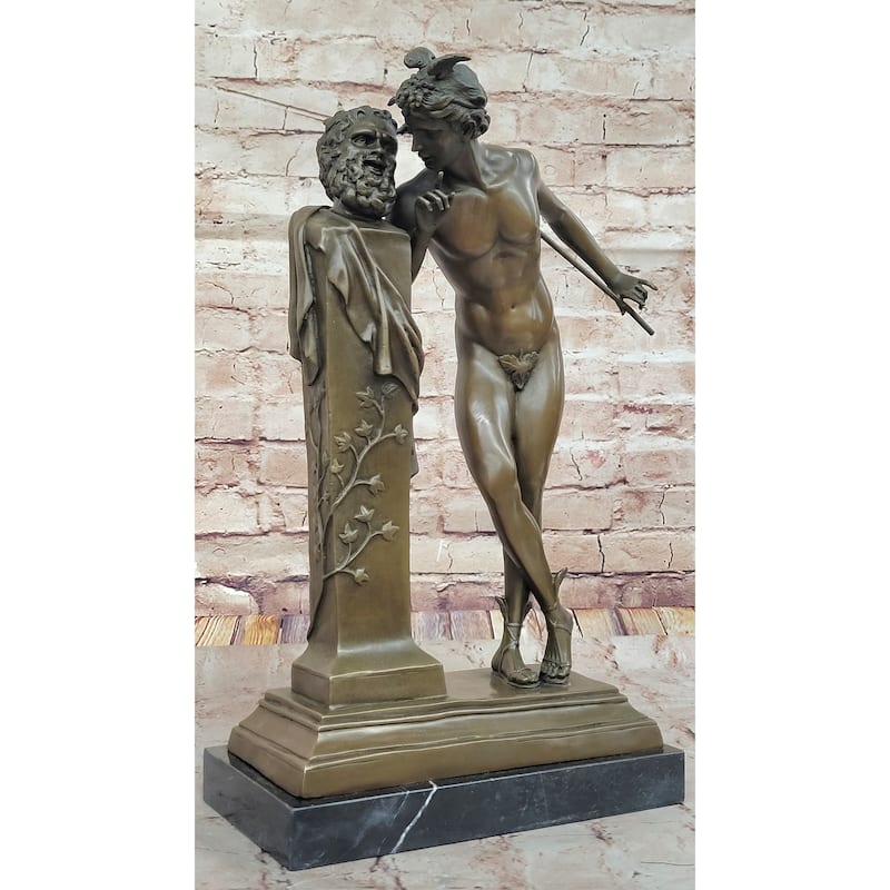 Hippolyte Alexandre Julien Moulin French Bronze Sculpture The Secret From Above