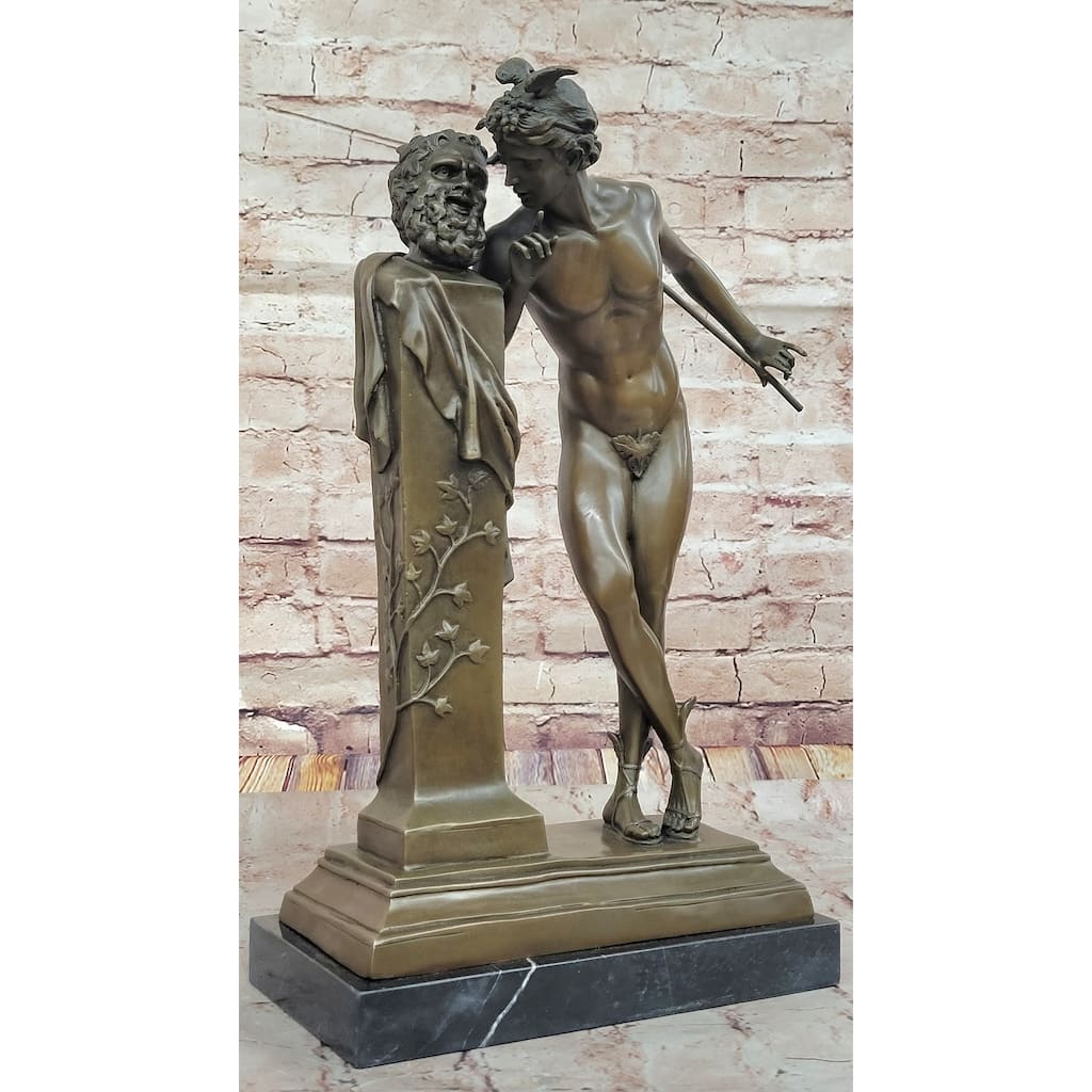 Hippolyte Alexandre Julien Moulin French Bronze Sculpture The Secret From Above