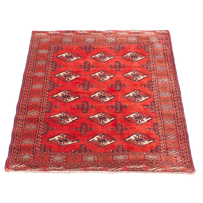 ECARPETGALLERY Hand-knotted Baluch Copper Wool Rug - 3'3 x 4'7