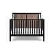 preview thumbnail 1 of 0, Timeless Elegance Black and Vintage Walnut 4 in 1 Convertible Crib