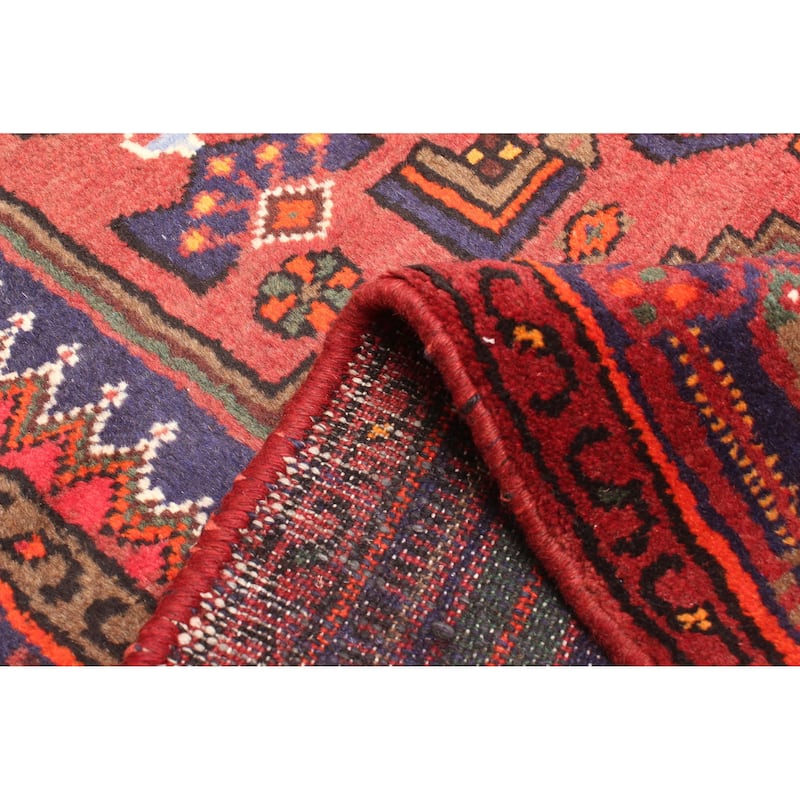 ECARPETGALLERY Hand-knotted Andelz Red Wool Rug - 4'3 x 6'8