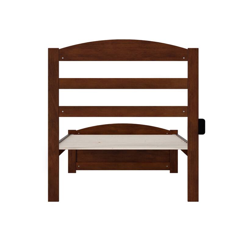 Warren Solid Wood Platform Bed with Footboard