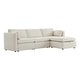 preview thumbnail 155 of 179, Mia Oversized Modular Sectional Fabric Sofa Linen-4 Pieces