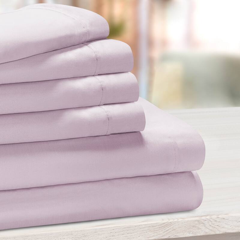 Cotton Blend 1000 Thread Count 6 Piece Sheet Set by Miranda Haus