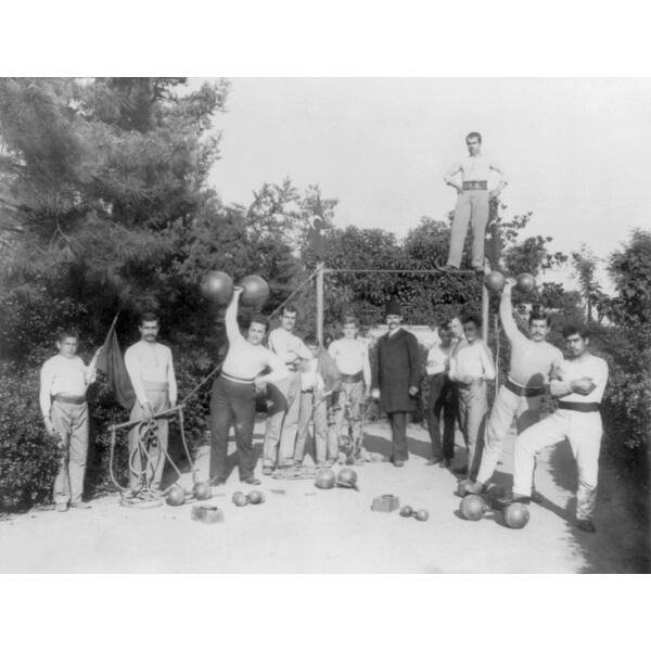 Shop Black Friday Deals On Gymnastic Exercises In Istanbul Vintage Photograph Art Print Multiple Sizes Available Overstock 16013451
