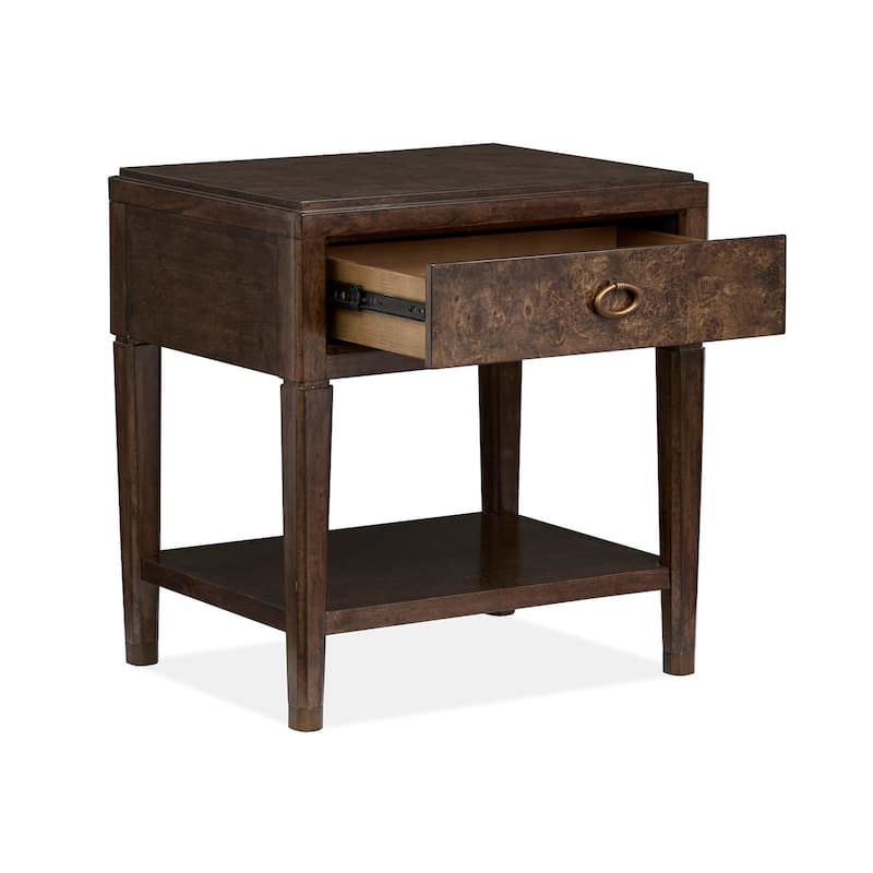 Magnussen Home Rowan Espresso Open Nightstand