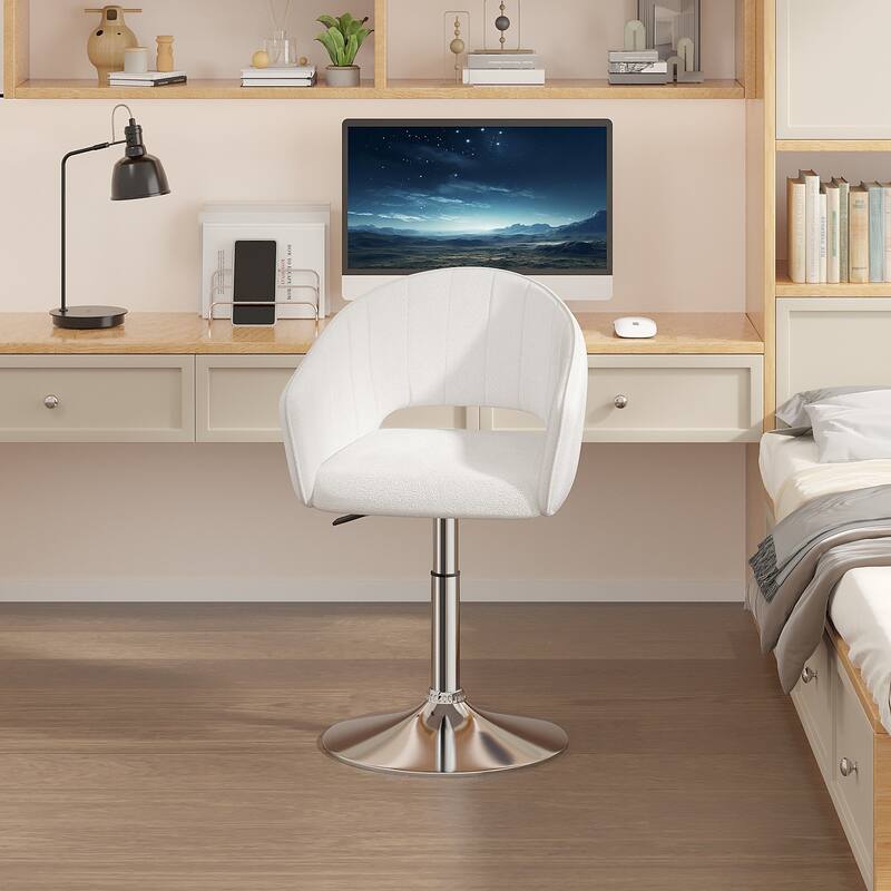 VECELO Bar Stool Chair Height Adjustable, Home Office Chair 360°Swivel Chair