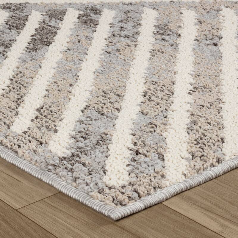 Rug Branch Modern Geometrical Grey Beige Indoor Area Rug