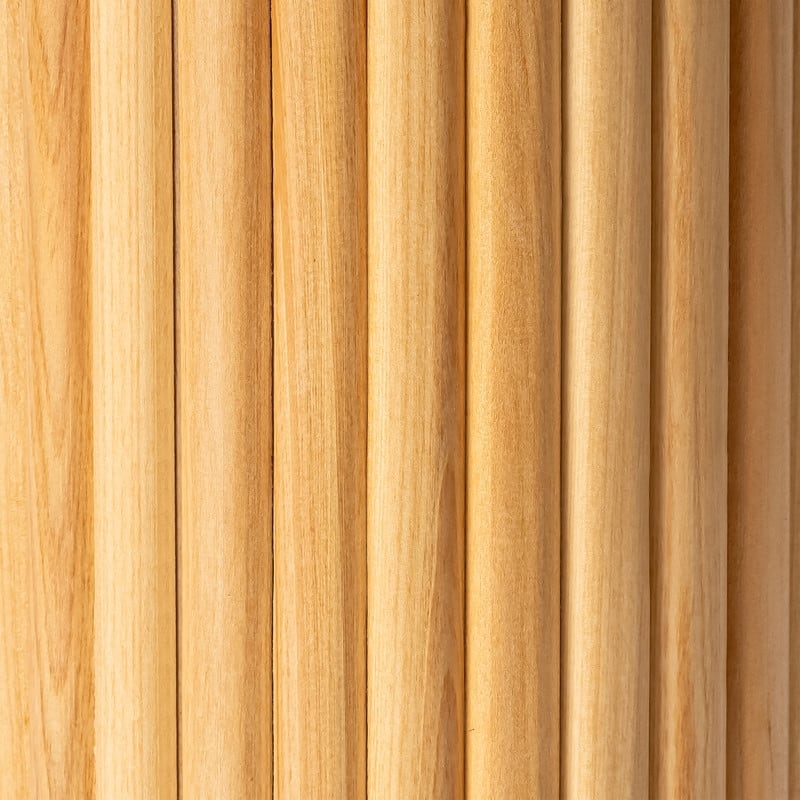 27.6" Wooden Floor Vase
