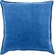preview thumbnail 14 of 57, Artistic Weavers Harrell Solid Velvet 22-inch Throw Pillow Down - Denim